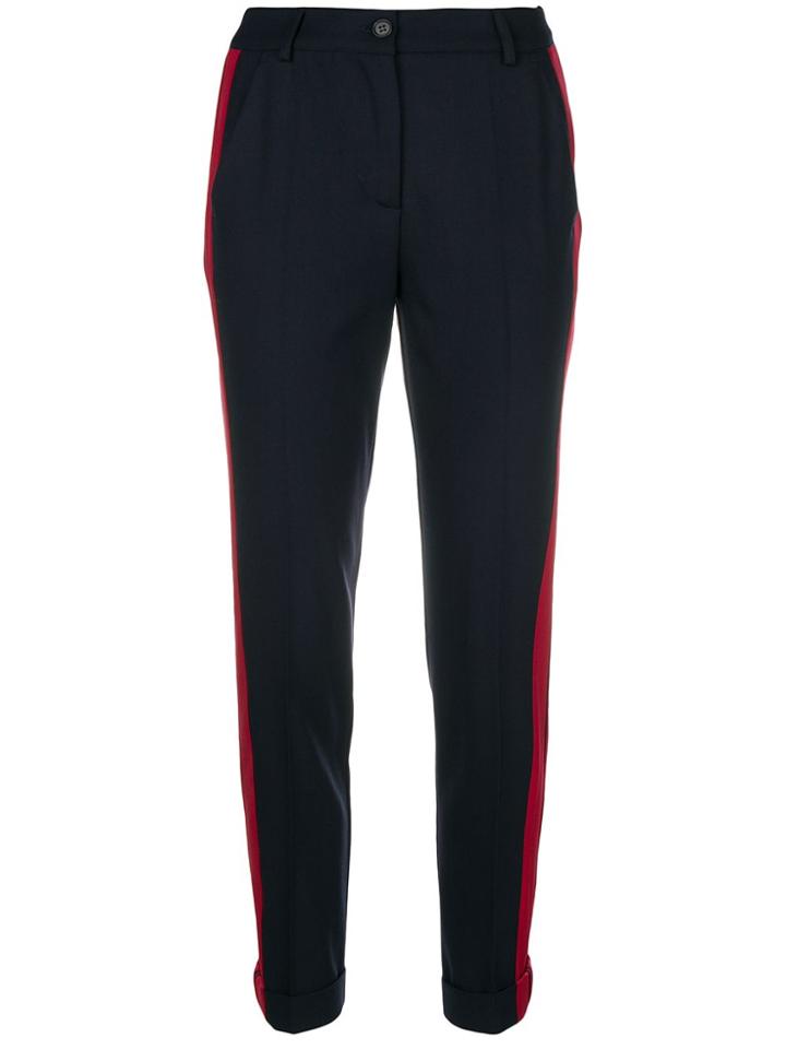 P.a.r.o.s.h. Side Stripe Slim-fit Trousers - Blue