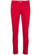 Love Moschino Cropped Skinny Jeans - Red
