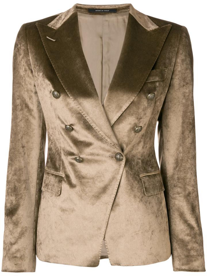 Tagliatore Double Breasted Blazer - Nude & Neutrals