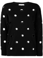 Moschino Eyelet Detail Sweater - Black