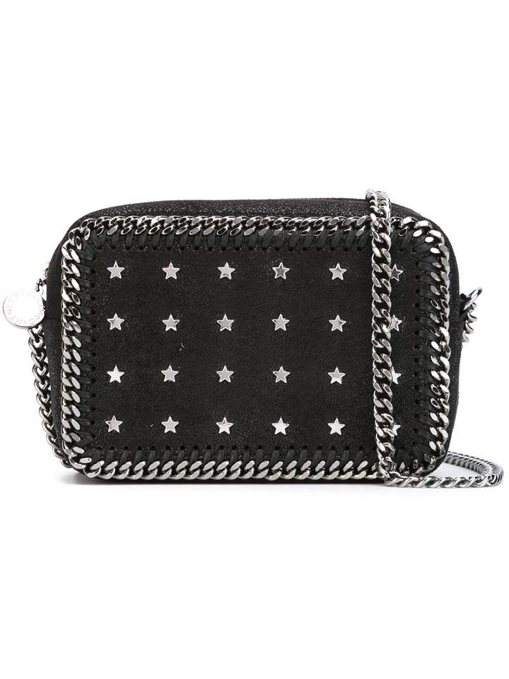 Stella Mccartney - Embellished Crossbody Bag - Women - Polyester/metal (other) - One Size, Black, Polyester/metal (other)