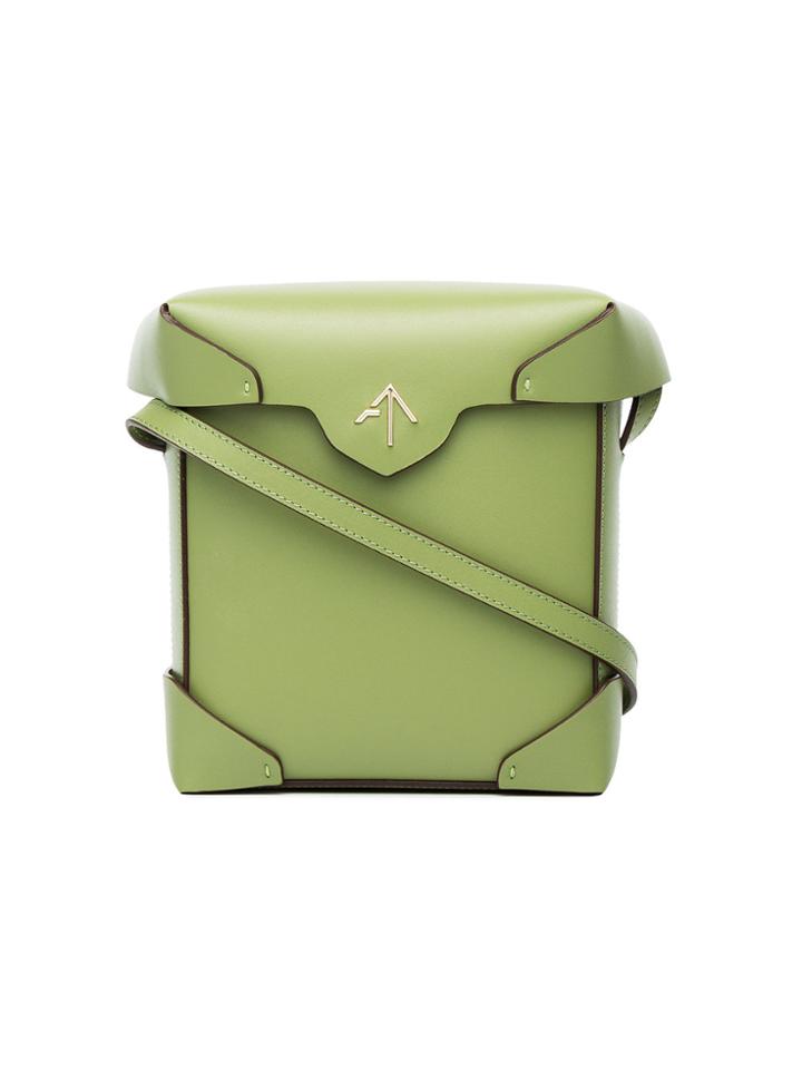 Manu Atelier Green Pristine Mini Cross Body Bag