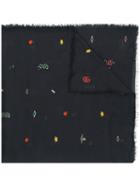 Gucci - Printed Scarf - Women - Cotton/modal - One Size, Black, Cotton/modal