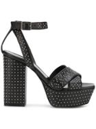 Saint Laurent Farrah 80 Cross Stud - Black