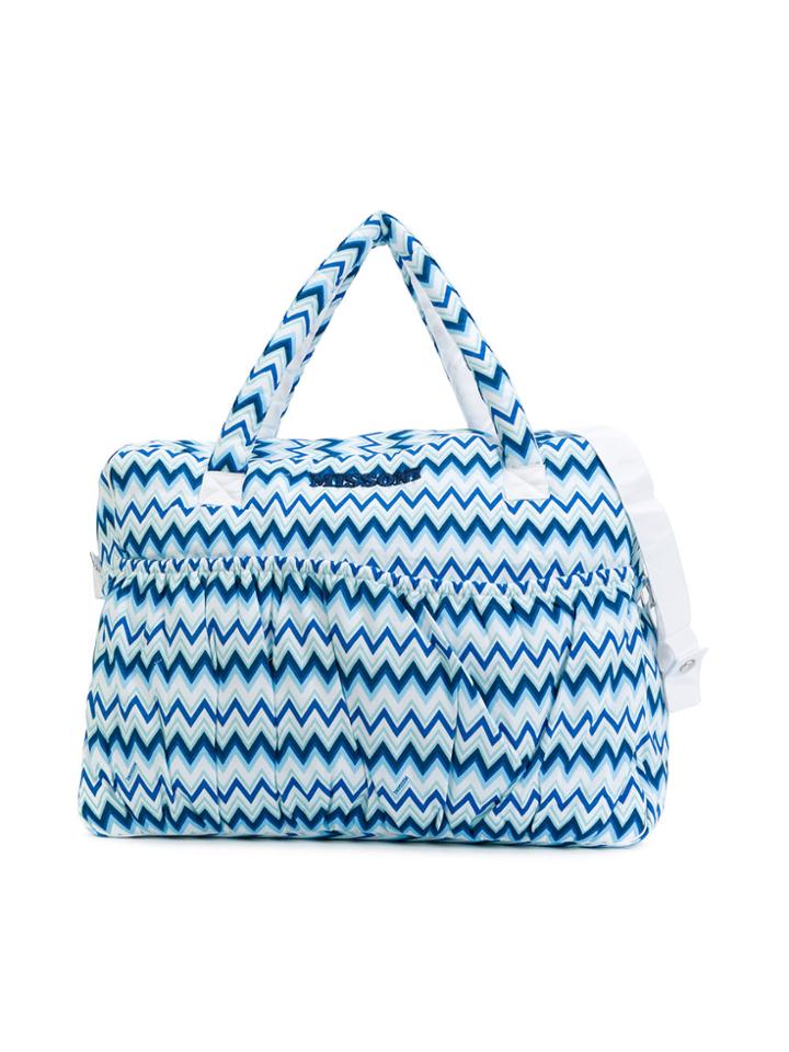 Missoni Kids Zig-zag Changing Bag - Blue