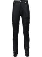 Rta Embroidered Skinny Trousers - Black