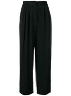 Emanuel Ungaro Pre-owned Cropped Flared Trousers - Black
