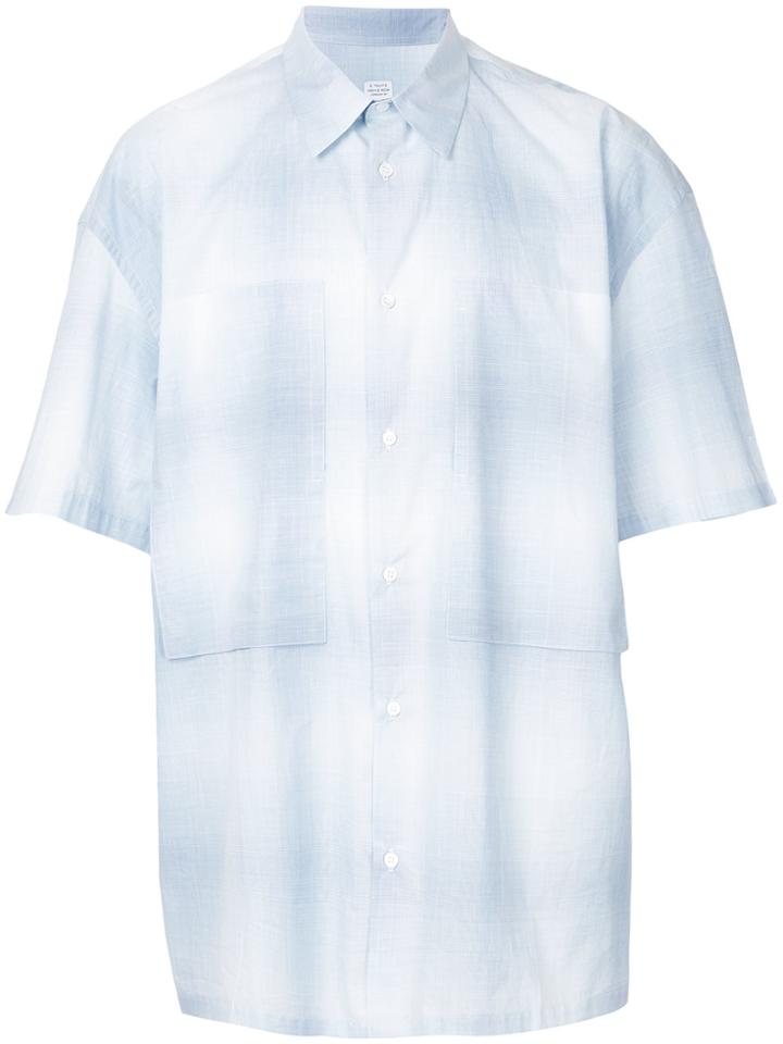 E. Tautz Oversized Chest Pocket Shirt - Blue