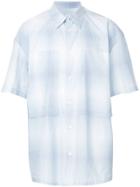 E. Tautz Oversized Chest Pocket Shirt - Blue