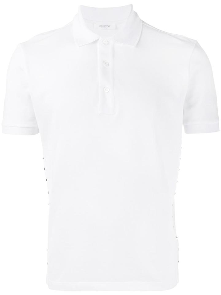 Valentino Studded Polo Shirt - White