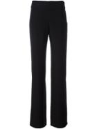 Armani Collezioni Wide Leg Trousers, Women's, Size: 40, Black, Polyester