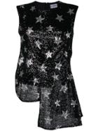 Ainea Sequined Star Blouse - Black