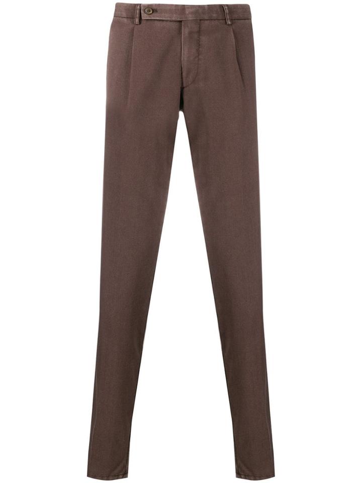 Berwich Slim-fit Straight-leg Jeans - Brown