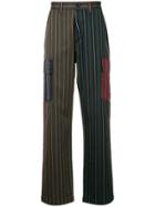 Loewe Patchwork Stripe Trousers - Multicolour