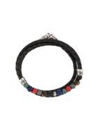 Nialaya Jewelry Wrap Around Bracelet - Black