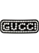 Gucci Crystal-embellished Hair Clip - Black