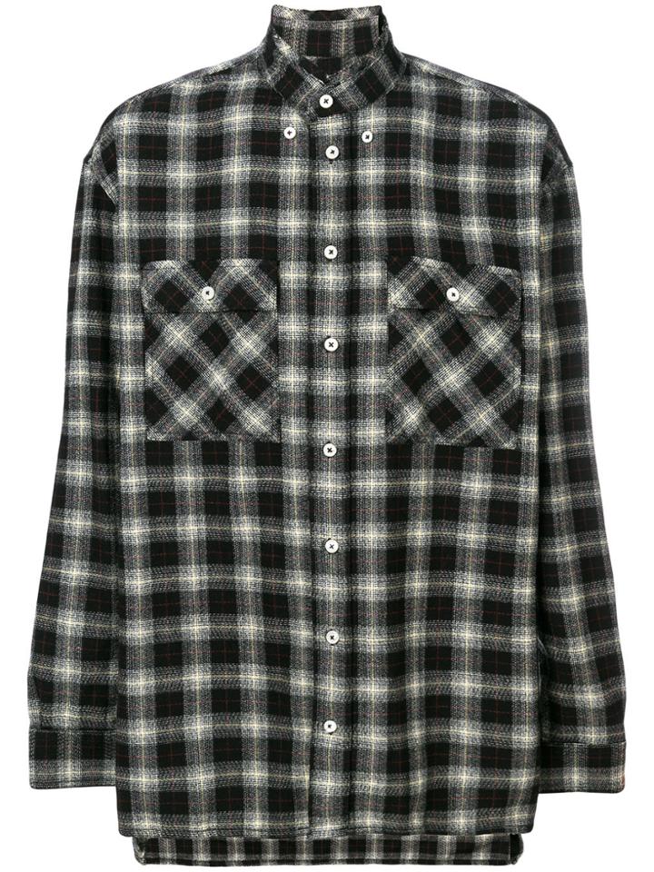 Overcome Checked Shirt - Black