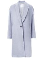 Cityshop Classic Lapel Coat, Women's, Size: 38, Blue, Wool/mohair/acrylic