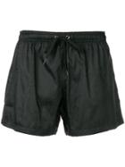 Moschino All-over-logo Print Swim Shorts - Black