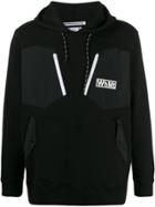 White Mountaineering Logo Contrast Patch Hoody - Black
