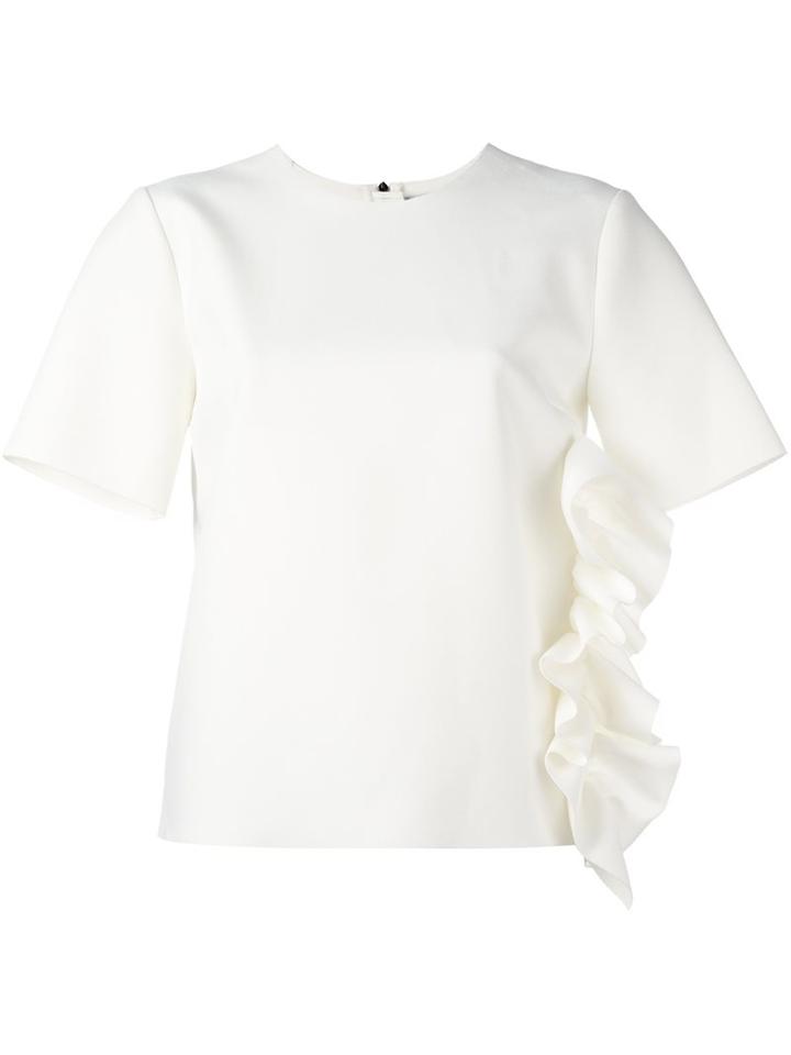 Msgm Ruffled Side Top