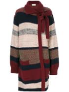 Chloé - Striped Mohair Cardigan - Women - Acrylic/polyamide/cashmere/wool - S, Acrylic/polyamide/cashmere/wool