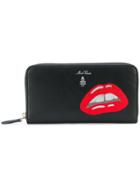 Mark Cross Mouth Print Wallet - Black