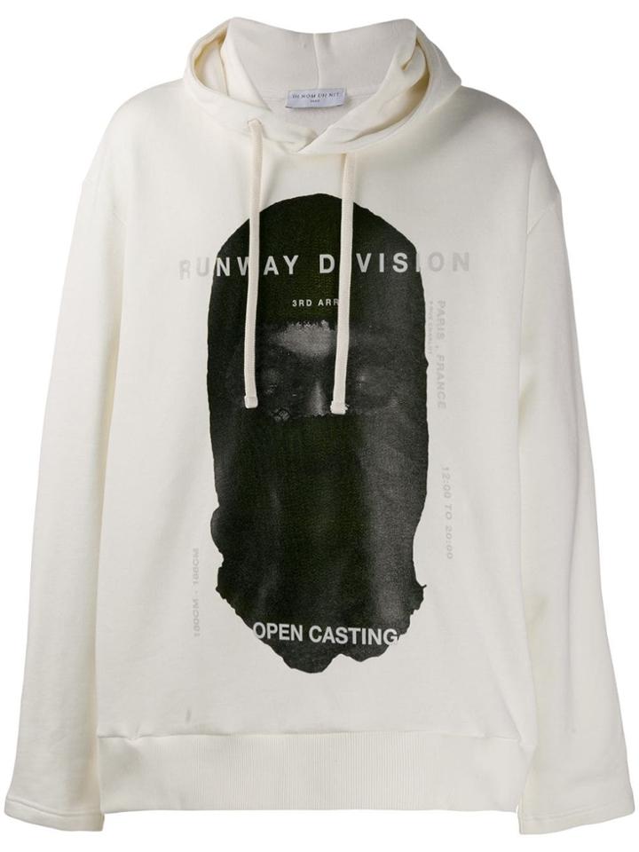Ih Nom Uh Nit Printed 'runway Division' Sweatshirt - White