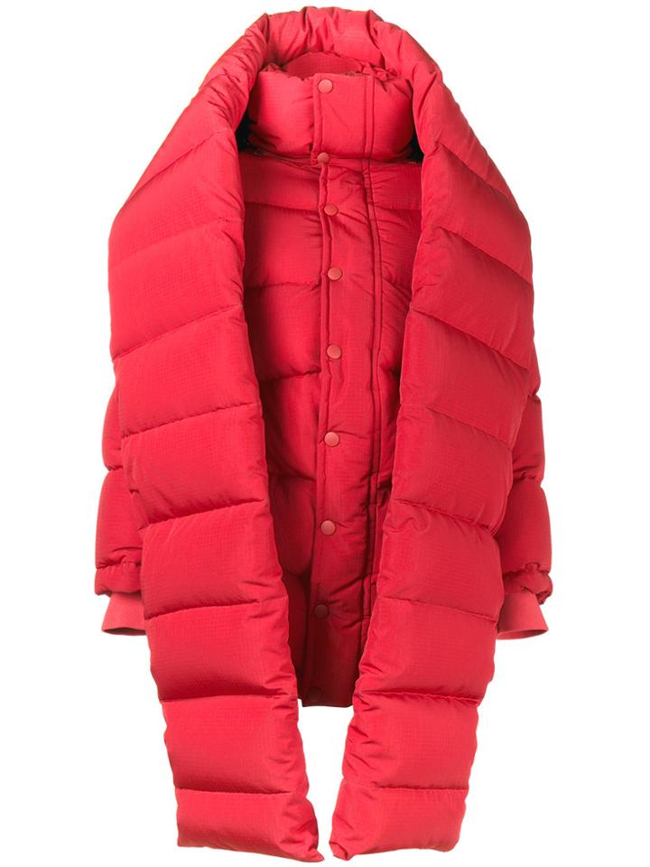 Balenciaga Swing Puffer Jacket - Red