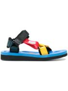 Suicoke Colour Block Ankle Strap Sandals - Blue