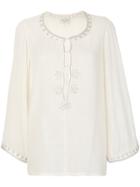 Forte Forte Embroidered Blouse - Nude & Neutrals