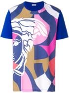 Versace Collection Multi Printed Abstract T-shirt - Blue