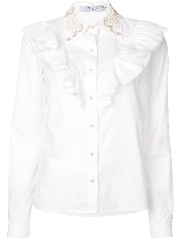 Patbo Ruffled Blouse - White