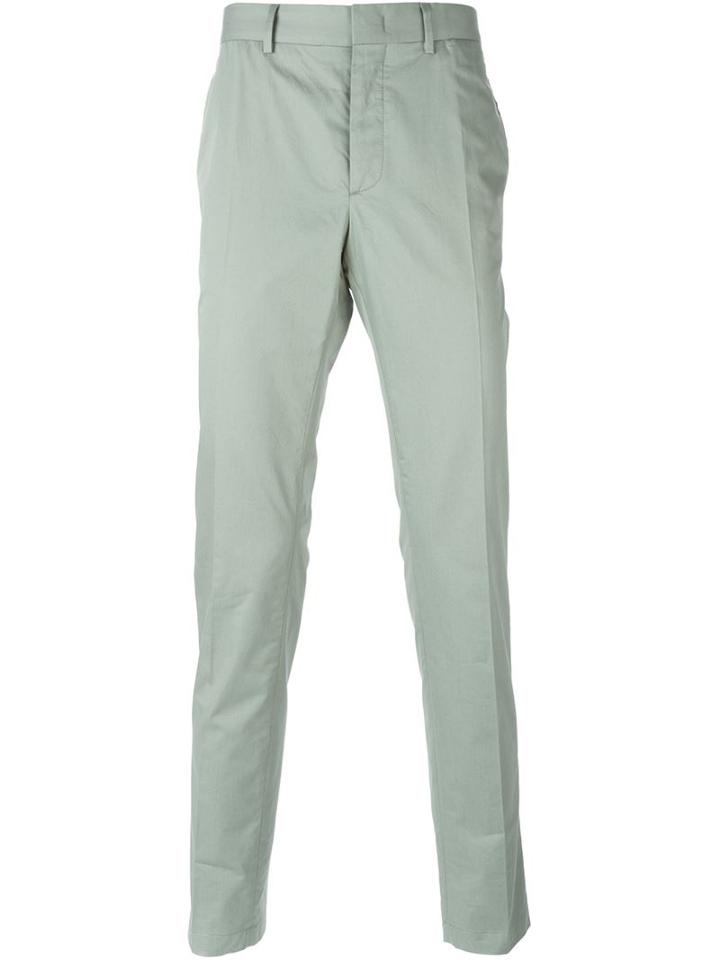 Lanvin Chino Tapered Trousers, Men's, Size: 50, Grey, Cotton