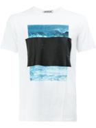 Anrealage - Ocean Print T-shirt - Men - Cotton - 46, Blue, Cotton