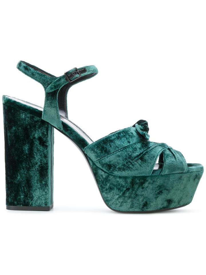 Saint Laurent Farrah Sandals - Green