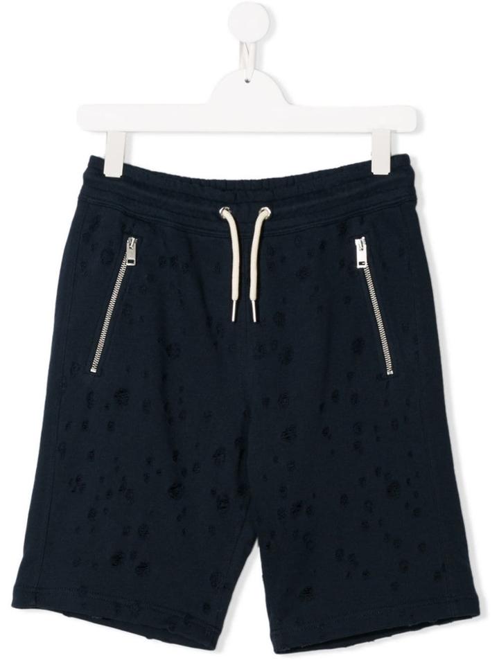 Diesel Kids Navy Zipped Track Shorts - Blue