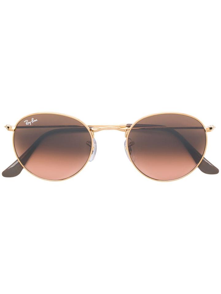 Ray-ban Round Metal Sunglasses - Brown
