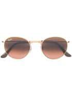 Ray-ban Round Metal Sunglasses - Brown