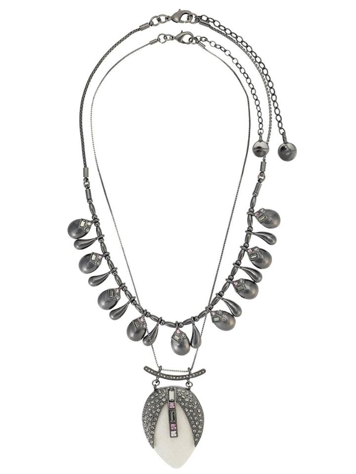 Camila Klein Gota 2 Necklaces Set - Black