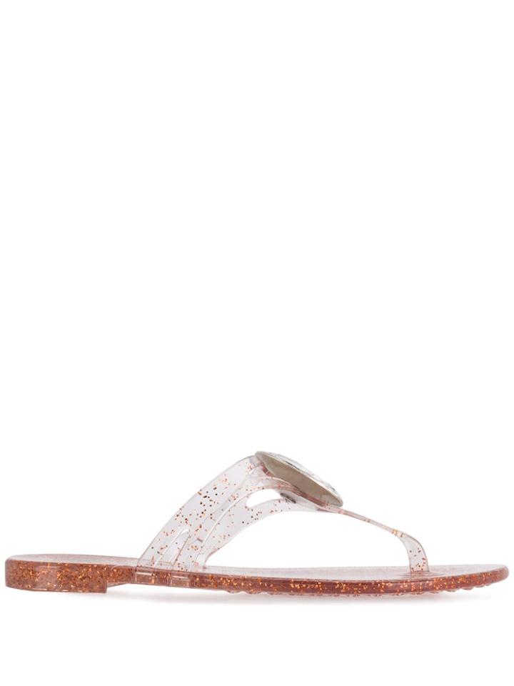 Casadei Jelly Flip Flops - White
