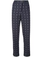Palmer / Harding Printed High-waist Trousers - Blue