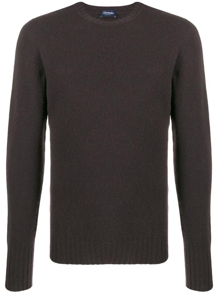 Drumohr Slim-fit Crew-neck Pullover - Brown