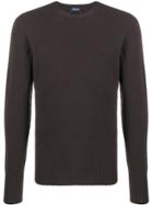 Drumohr Slim-fit Crew-neck Pullover - Brown