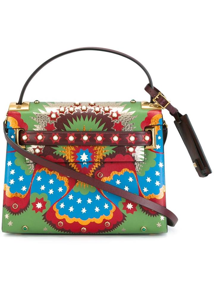 Valentino Small 'my Rockstud' Tote, Women's, Green