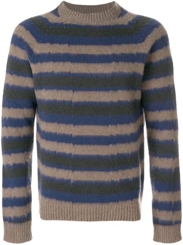 Boglioli Striped Crew Neck Pullover - Multicolour