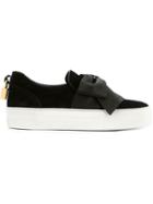 Buscemi Oversized Bow Detail Slip On Sneakers