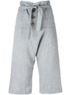 Vivienne Westwood Anglomania Tie-waist Cropped Trousers
