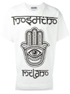 Moschino Hamsa Hand T-shirt, Men's, Size: Xl, White, Cotton