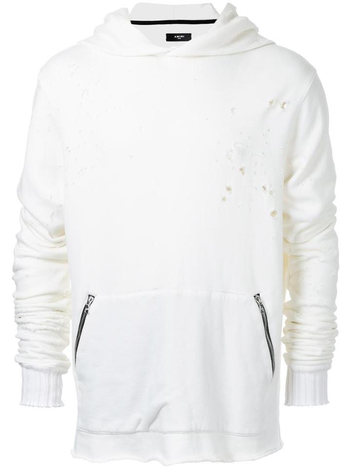 Amiri 'shotgun' Hoodie, Men's, Size: Xl, White, Cotton